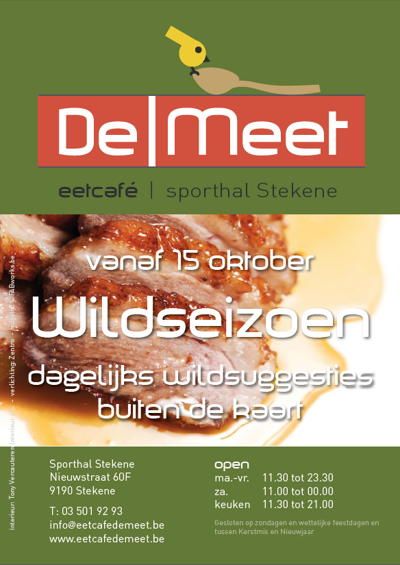 DeMeet flyer lunchmenu 2