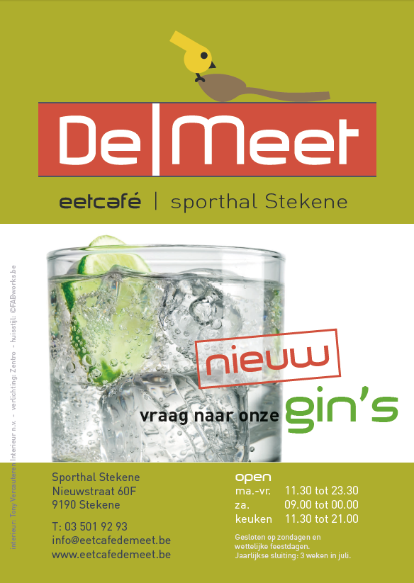 DeMeet flyer lunchmenu 1