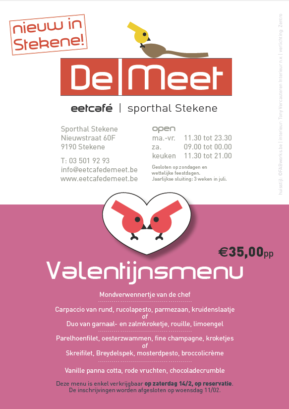 DeMeet flyer lunchmenu 5